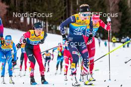 03.01.2022, Val di Fiemme, Italy (ITA): Masako Ishida (JPN), Novie Mccabe (USA), (l-r)  - FIS world cup cross-country, tour de ski, mass women, Val di Fiemme (ITA). www.nordicfocus.com. © Modica/NordicFocus. Every downloaded picture is fee-liable.
