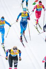 03.01.2022, Val di Fiemme, Italy (ITA): Lydia Hiernickel (SUI), Yana Kirpichenko (RUS), (l-r)  - FIS world cup cross-country, tour de ski, mass women, Val di Fiemme (ITA). www.nordicfocus.com. © Modica/NordicFocus. Every downloaded picture is fee-liable.