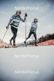 02.01.2022, Val di Fiemme, Italy (ITA): Pia Fink (GER), Sofie Krehl (GER), (l-r)  - FIS world cup cross-country, tour de ski, training, Val di Fiemme (ITA). www.nordicfocus.com. © Modica/NordicFocus. Every downloaded picture is fee-liable.
