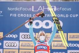 27.02.2022, Lahti Finland (FIN): Therese Johaug (NOR), (l-r) - FIS world cup cross-country, 10km women, Lahti (FIN). www.nordicfocus.com. © Thibaut/NordicFocus. Every downloaded picture is fee-liable.