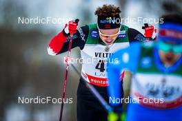 27.02.2022, Lahti Finland (FIN): Leo Grandbois (CAN) - FIS world cup cross-country, 15km men, Lahti (FIN). www.nordicfocus.com. © Thibaut/NordicFocus. Every downloaded picture is fee-liable.