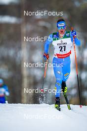 27.02.2022, Lahti Finland (FIN): Giandomenico Salvadori (ITA) - FIS world cup cross-country, 15km men, Lahti (FIN). www.nordicfocus.com. © Thibaut/NordicFocus. Every downloaded picture is fee-liable.