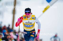 27.02.2022, Lahti Finland (FIN): Johannes Hoesflot Klaebo (NOR) - FIS world cup cross-country, 15km men, Lahti (FIN). www.nordicfocus.com. © Thibaut/NordicFocus. Every downloaded picture is fee-liable.