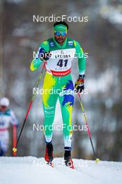27.02.2022, Lahti Finland (FIN): Steve Hiestand (BRA) - FIS world cup cross-country, 15km men, Lahti (FIN). www.nordicfocus.com. © Thibaut/NordicFocus. Every downloaded picture is fee-liable.
