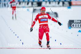 27.02.2022, Lahti Finland (FIN): Alexander Bolshunov (RUS) - FIS world cup cross-country, 15km men, Lahti (FIN). www.nordicfocus.com. © Thibaut/NordicFocus. Every downloaded picture is fee-liable.