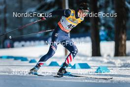 26.02.2022, Lahti Finland (FIN): Kevin Bolger (USA) - FIS world cup cross-country, individual sprint, Lahti (FIN). www.nordicfocus.com. © Modica/NordicFocus. Every downloaded picture is fee-liable.