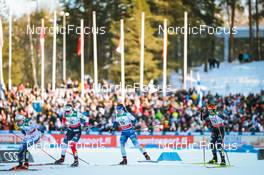26.02.2022, Lahti Finland (FIN): Emma Ribom (SWE), Mathilde Myhrvold (NOR), Krista Parmakoski (FIN), Katharina Hennig (GER), (l-r)  - FIS world cup cross-country, individual sprint, Lahti (FIN). www.nordicfocus.com. © Modica/NordicFocus. Every downloaded picture is fee-liable.
