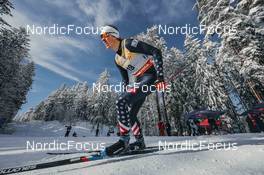 26.02.2022, Lahti Finland (FIN): Logan Diekmann (USA) - FIS world cup cross-country, individual sprint, Lahti (FIN). www.nordicfocus.com. © Modica/NordicFocus. Every downloaded picture is fee-liable.