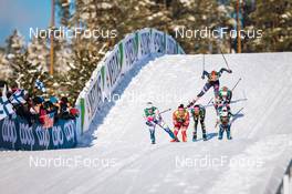 26.02.2022, Lahti Finland (FIN): Jonna Sundling (SWE), Natalia Nepryaeva (RUS), Moa Olsson (SWE), Sofie Krehl (GER), Tereza Beranova (CZE), Hailey Swirbul (USA), (l-r)  - FIS world cup cross-country, individual sprint, Lahti (FIN). www.nordicfocus.com. © Modica/NordicFocus. Every downloaded picture is fee-liable.