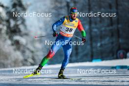 26.02.2022, Lahti Finland (FIN): Aliaksandr Voranau (BLR) - FIS world cup cross-country, individual sprint, Lahti (FIN). www.nordicfocus.com. © Modica/NordicFocus. Every downloaded picture is fee-liable.
