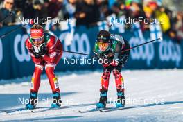 26.02.2022, Lahti Finland (FIN): Tatiana Sorina (RUS), Cendrine Browne (CAN), (l-r)  - FIS world cup cross-country, individual sprint, Lahti (FIN). www.nordicfocus.com. © Modica/NordicFocus. Every downloaded picture is fee-liable.