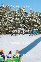 26.02.2022, Lahti Finland (FIN): Katharina Hennig (GER), Mathilde Myhrvold (NOR), Emma Ribom (SWE), Krista Parmakoski (FIN), Greta Laurent (ITA), (l-r)  - FIS world cup cross-country, individual sprint, Lahti (FIN). www.nordicfocus.com. © Modica/NordicFocus. Every downloaded picture is fee-liable.