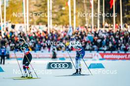 26.02.2022, Lahti Finland (FIN): Katerina Janatova (CZE), Anni Alakoski (FIN), (l-r)  - FIS world cup cross-country, individual sprint, Lahti (FIN). www.nordicfocus.com. © Modica/NordicFocus. Every downloaded picture is fee-liable.