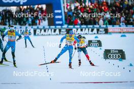 26.02.2022, Lahti Finland (FIN): Lucas Chanavat (FRA), Federico Pellegrino (ITA), Haavard Solaas Taugboel (NOR), (l-r)  - FIS world cup cross-country, individual sprint, Lahti (FIN). www.nordicfocus.com. © Modica/NordicFocus. Every downloaded picture is fee-liable.