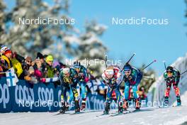 26.02.2022, Lahti Finland (FIN): Victoria Carl (GER), Maja Dahlqvist (SWE), (l-r)  - FIS world cup cross-country, individual sprint, Lahti (FIN). www.nordicfocus.com. © Modica/NordicFocus. Every downloaded picture is fee-liable.
