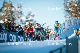26.02.2022, Lahti Finland (FIN): Janik Riebli (SUI), Michael Hellweger (ITA), (l-r)  - FIS world cup cross-country, individual sprint, Lahti (FIN). www.nordicfocus.com. © Modica/NordicFocus. Every downloaded picture is fee-liable.