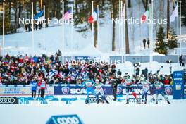 26.02.2022, Lahti Finland (FIN): Greta Laurent (ITA), Johanna Hagstroem (SWE), Mathilde Myhrvold (NOR), Emma Ribom (SWE), Krista Parmakoski (FIN), (l-r)  - FIS world cup cross-country, individual sprint, Lahti (FIN). www.nordicfocus.com. © Modica/NordicFocus. Every downloaded picture is fee-liable.