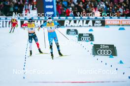 26.02.2022, Lahti Finland (FIN): Sindre Bjoernestad Skar (NOR), Lucas Chanavat (FRA), (l-r)  - FIS world cup cross-country, individual sprint, Lahti (FIN). www.nordicfocus.com. © Modica/NordicFocus. Every downloaded picture is fee-liable.