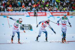 26.02.2022, Lahti Finland (FIN): Emma Ribom (SWE), Maja Dahlqvist (SWE), Jonna Sundling (SWE), (l-r)  - FIS world cup cross-country, individual sprint, Lahti (FIN). www.nordicfocus.com. © Modica/NordicFocus. Every downloaded picture is fee-liable.