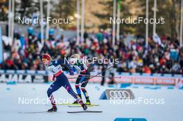 26.02.2022, Lahti Finland (FIN): Hailey Swirbul (USA), Tereza Beranova (CZE), (l-r)  - FIS world cup cross-country, individual sprint, Lahti (FIN). www.nordicfocus.com. © Modica/NordicFocus. Every downloaded picture is fee-liable.