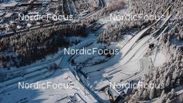 25.02.2022, Lahti Finland (FIN): Aerial view of LahtiÕs stadium   - FIS world cup cross-country, training, Lahti (FIN). www.nordicfocus.com. © Modica/NordicFocus. Every downloaded picture is fee-liable.