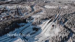 25.02.2022, Lahti Finland (FIN): Aerial view of LahtiÕs stadium   - FIS world cup cross-country, training, Lahti (FIN). www.nordicfocus.com. © Modica/NordicFocus. Every downloaded picture is fee-liable.