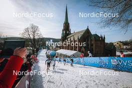 03.03.2022, Drammen, Norway (NOR): Julia Kern (USA), Johanna Hagstroem (SWE), Tiril Udnes Weng (NOR), Barbora Antosova (CZE), (l-r)  - FIS world cup cross-country, individual sprint, Drammen (NOR). www.nordicfocus.com. © Modica/NordicFocus. Every downloaded picture is fee-liable.