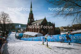 03.03.2022, Drammen, Norway (NOR): Lauri Vuorinen (FIN), Michal Novak (CZE), (l-r)  - FIS world cup cross-country, individual sprint, Drammen (NOR). www.nordicfocus.com. © Modica/NordicFocus. Every downloaded picture is fee-liable.