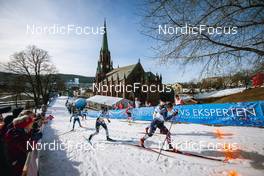 03.03.2022, Drammen, Norway (NOR): Laurien Van Der Graaff (SUI), Johanna Matintalo (FIN), Julie Myhre (NOR), Rosie Brennan (USA), (l-r)  - FIS world cup cross-country, individual sprint, Drammen (NOR). www.nordicfocus.com. © Modica/NordicFocus. Every downloaded picture is fee-liable.