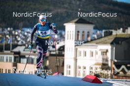 03.03.2022, Drammen, Norway (NOR): Katharine Ogden (USA) - FIS world cup cross-country, individual sprint, Drammen (NOR). www.nordicfocus.com. © Modica/NordicFocus. Every downloaded picture is fee-liable.