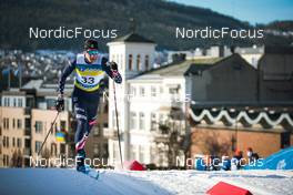 03.03.2022, Drammen, Norway (NOR): Kevin Bolger (USA) - FIS world cup cross-country, individual sprint, Drammen (NOR). www.nordicfocus.com. © Modica/NordicFocus. Every downloaded picture is fee-liable.