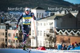03.03.2022, Drammen, Norway (NOR): Peter Holmes (USA) - FIS world cup cross-country, individual sprint, Drammen (NOR). www.nordicfocus.com. © Modica/NordicFocus. Every downloaded picture is fee-liable.