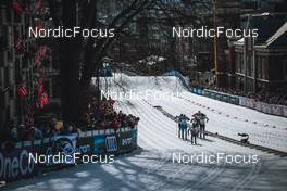 03.03.2022, Drammen, Norway (NOR): Lauri Vuorinen (FIN), Federico Pellegrino (ITA), George Ersson (SWE), Joni Maki (FIN), Paal Troean Aune (NOR), Ristomatti Hakola (FIN), (l-r)  - FIS world cup cross-country, individual sprint, Drammen (NOR). www.nordicfocus.com. © Modica/NordicFocus. Every downloaded picture is fee-liable.
