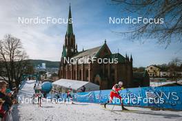 03.03.2022, Drammen, Norway (NOR): Lauri Vuorinen (FIN), Paal Troean Aune (NOR), Anton Persson (SWE), Michal Novak (CZE), Harald Oestberg Amundsen (NOR), Qiang Wang (CHN), (l-r)  - FIS world cup cross-country, individual sprint, Drammen (NOR). www.nordicfocus.com. © Modica/NordicFocus. Every downloaded picture is fee-liable.