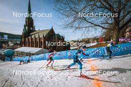 03.03.2022, Drammen, Norway (NOR): Lotta Udnes Weng (NOR), Jasmi Joensuu (FIN), Maiken Caspersen Falla (NOR), Nadine Faehndrich (SUI), Greta Laurent (ITA), Laura Gimmler (GER), (l-r)  - FIS world cup cross-country, individual sprint, Drammen (NOR). www.nordicfocus.com. © Modica/NordicFocus. Every downloaded picture is fee-liable.