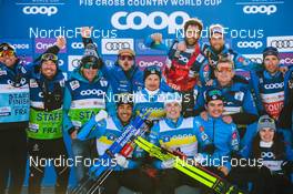 03.03.2022, Drammen, Norway (NOR): Richard Jouve (FRA), Lucas Chanavat (FRA), (l-r)  - FIS world cup cross-country, individual sprint, Drammen (NOR). www.nordicfocus.com. © Modica/NordicFocus. Every downloaded picture is fee-liable.