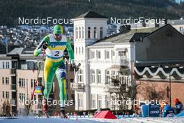 03.03.2022, Drammen, Norway (NOR): Steve Hiestand (BRA) - FIS world cup cross-country, individual sprint, Drammen (NOR). www.nordicfocus.com. © Modica/NordicFocus. Every downloaded picture is fee-liable.