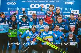 03.03.2022, Drammen, Norway (NOR): Richard Jouve (FRA), Lucas Chanavat (FRA), (l-r)  - FIS world cup cross-country, individual sprint, Drammen (NOR). www.nordicfocus.com. © Modica/NordicFocus. Every downloaded picture is fee-liable.