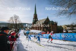 03.03.2022, Drammen, Norway (NOR): Tereza Beranova (CZE), Lucia Scardoni (ITA), Katerina Janatova (CZE), Anamarija Lampic (SLO), Ane Appelkvist Stenseth (NOR), (l-r)  - FIS world cup cross-country, individual sprint, Drammen (NOR). www.nordicfocus.com. © Modica/NordicFocus. Every downloaded picture is fee-liable.