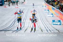 06.03.2022, Oslo, Norway (NOR): Sjur Roethe (NOR), Martin Loewstroem Nyenget (NOR), (l-r)  - FIS world cup cross-country, mass men, Oslo (NOR). www.nordicfocus.com. © Modica/NordicFocus. Every downloaded picture is fee-liable.