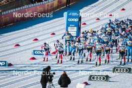 06.03.2022, Oslo, Norway (NOR): Start of mens race - FIS world cup cross-country, mass men, Oslo (NOR). www.nordicfocus.com. © Modica/NordicFocus. Every downloaded picture is fee-liable.