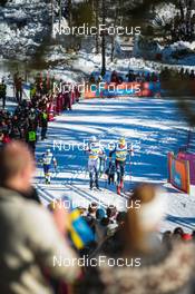 06.03.2022, Oslo, Norway (NOR): Ireneu Esteve Altimiras (AND), Leo Johansson (SWE), Janosch Brugger (GER), (l-r)  - FIS world cup cross-country, mass men, Oslo (NOR). www.nordicfocus.com. © Modica/NordicFocus. Every downloaded picture is fee-liable.