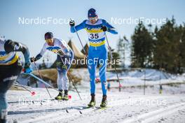 06.03.2022, Oslo, Norway (NOR): Jens Burman (SWE), Dietmar Noeckler (ITA), (l-r)  - FIS world cup cross-country, mass men, Oslo (NOR). www.nordicfocus.com. © Modica/NordicFocus. Every downloaded picture is fee-liable.