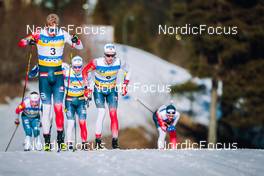 06.03.2022, Oslo, Norway (NOR): Martin Loewstroem Nyenget (NOR), Didrik Toenseth (NOR), (l-r)  - FIS world cup cross-country, mass men, Oslo (NOR). www.nordicfocus.com. © Modica/NordicFocus. Every downloaded picture is fee-liable.
