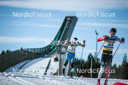06.03.2022, Oslo, Norway (NOR): Clement Parisse (FRA), Sondre Ramse (NOR), (l-r)  - FIS world cup cross-country, mass men, Oslo (NOR). www.nordicfocus.com. © Modica/NordicFocus. Every downloaded picture is fee-liable.