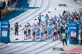 06.03.2022, Oslo, Norway (NOR): Start of mens race - FIS world cup cross-country, mass men, Oslo (NOR). www.nordicfocus.com. © Modica/NordicFocus. Every downloaded picture is fee-liable.