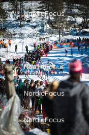 06.03.2022, Oslo, Norway (NOR): Martin Loewstroem Nyenget (NOR), Harald Oestberg Amundsen (NOR), Hans Christer Holund (NOR), Iivo Niskanen (FIN), Perttu Hyvarinen (FIN), (l-r)  - FIS world cup cross-country, mass men, Oslo (NOR). www.nordicfocus.com. © Modica/NordicFocus. Every downloaded picture is fee-liable.