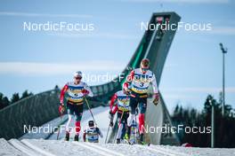 06.03.2022, Oslo, Norway (NOR): Didrik Toenseth (NOR), Martin Loewstroem Nyenget (NOR), (l-r)  - FIS world cup cross-country, mass men, Oslo (NOR). www.nordicfocus.com. © Modica/NordicFocus. Every downloaded picture is fee-liable.