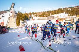 05.03.2022, Oslo, Norway (NOR): Cristina Pittin (ITA), Kristin Austgulen Fosnaes (NOR), Margrethe Bergane (NOR), Katharine Ogden (USA), Caitlin Patterson (USA), Cendrine Browne (CAN), Martina Di Centa (ITA), (l-r)  - FIS world cup cross-country, mass women, Oslo (NOR). www.nordicfocus.com. © Thibaut/NordicFocus. Every downloaded picture is fee-liable.