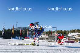 05.03.2022, Oslo, Norway (NOR): Caitlin Patterson (USA), Qinghua Ma (CHN), (l-r)  - FIS world cup cross-country, mass women, Oslo (NOR). www.nordicfocus.com. © Thibaut/NordicFocus. Every downloaded picture is fee-liable.